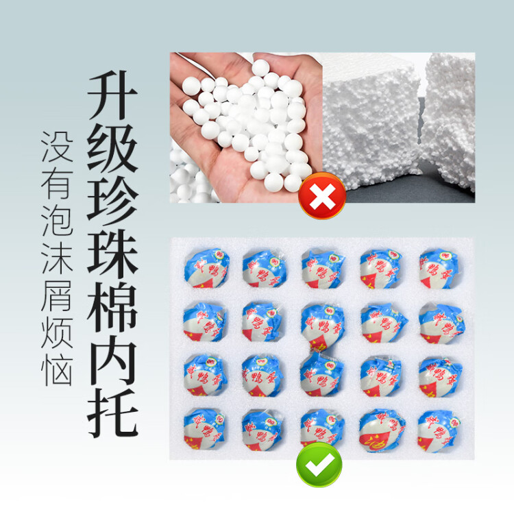 神郵 高郵咸鴨蛋 熟20枚*65g端午禮盒 即食流油咸蛋黃 光明服務(wù)菜管家商品