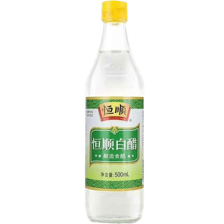 恒顺白醋 5度 500ml 凉拌提味炒菜腌制 酿造食醋 不添加防腐剂 菜管家商品