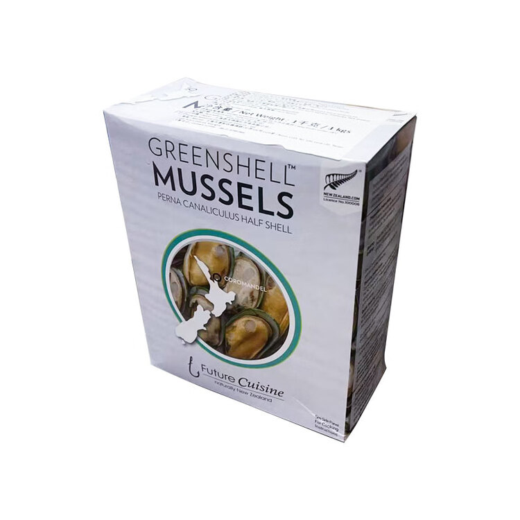 京东超市 海外直采新西兰青口贝(半壳熟冻)2斤 30-44只 火锅食材涮锅海鲜 菜管家商品