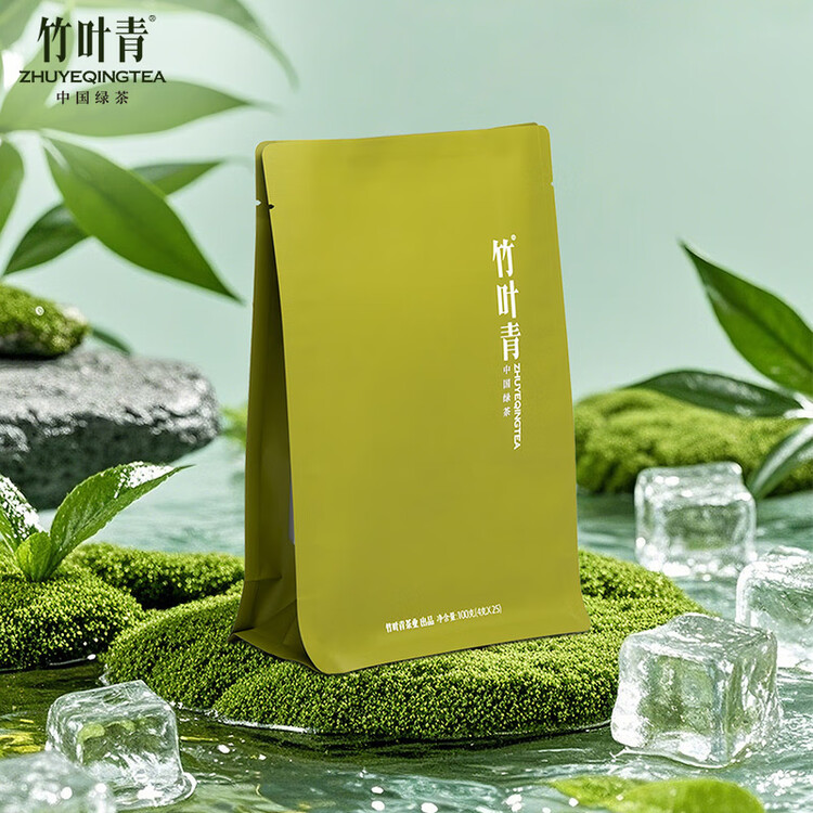 竹叶青绿茶品味 峨眉山2025明前茶特级100g 袋装茶叶自己喝14004 菜管家商品
