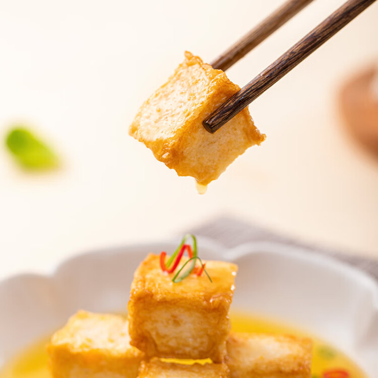 桂冠 鱼豆腐 200g 冷冻 添加咸蛋黄 鱼豆腐 火锅麻辣烫关东煮食材  菜管家商品 商品图