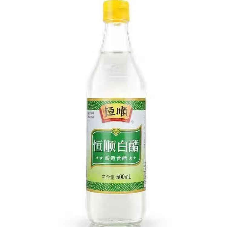 恒顺白醋 5度 500ml 凉拌提味炒菜腌制 酿造食醋 不添加防腐剂 菜管家商品