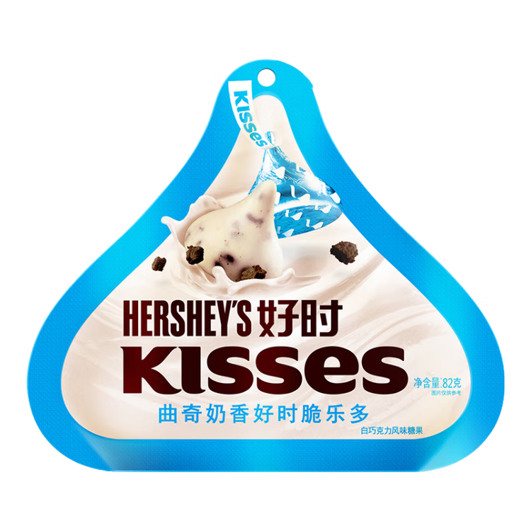 好时之吻 Kisses 曲奇奶香脆乐多82g 零食 婚庆喜糖 伴手礼 生日礼物 菜管家商品