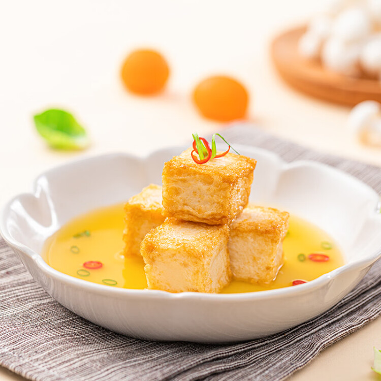 桂冠 鱼豆腐 200g 冷冻 添加咸蛋黄 鱼豆腐 火锅麻辣烫关东煮食材  菜管家商品 商品图