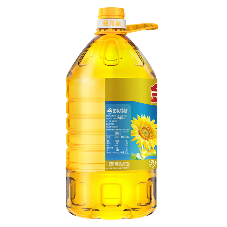 金龙鱼 食用油 葵花籽清香型调和油5L （新老包装随机发货） 菜管家商品