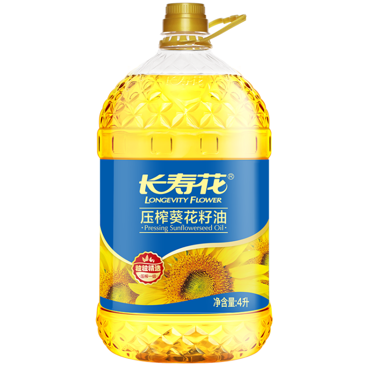 长寿花 葵花籽油 4L 食用油 压榨一级 菜管家商品 商品图