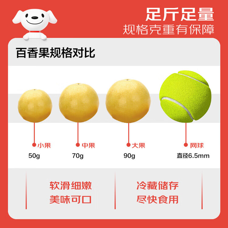 京鲜生 广西紫皮百香果 3斤装 约18-21粒 单果约70g 酸甜风味 新鲜水果 菜管家商品