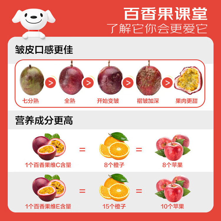 京鲜生 广西紫皮百香果 3斤装 约18-21粒 单果约70g 酸甜风味 新鲜水果 菜管家商品