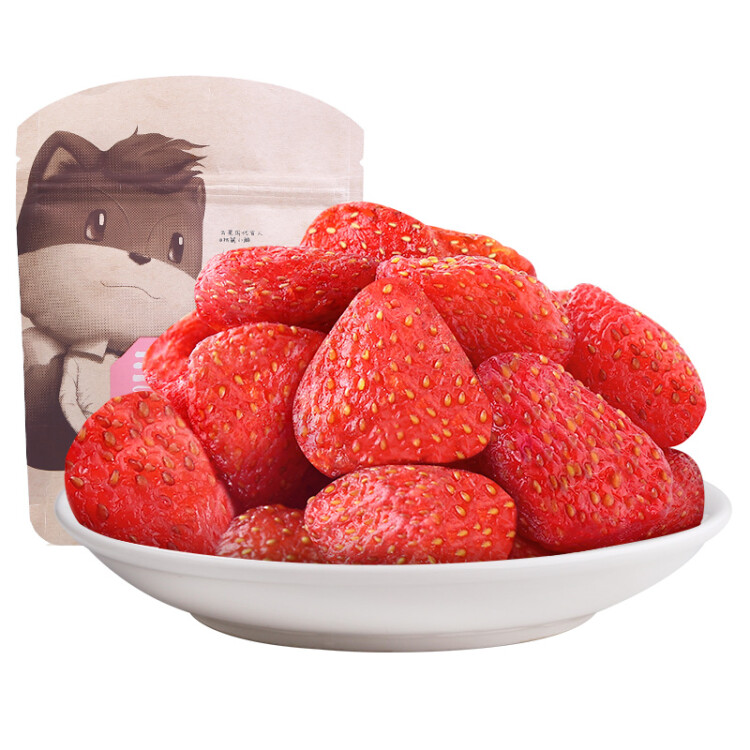 三只松鼠草莓干106g/袋 蜜饯果干果脯办公室休闲零食水果干 光明服务菜管家商品 