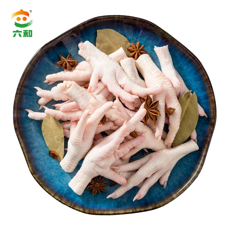 六和单冻鸡凤爪 1.6斤  白羽鸡烤凤爪卤鸡爪烧烤酱卤食材 菜管家商品