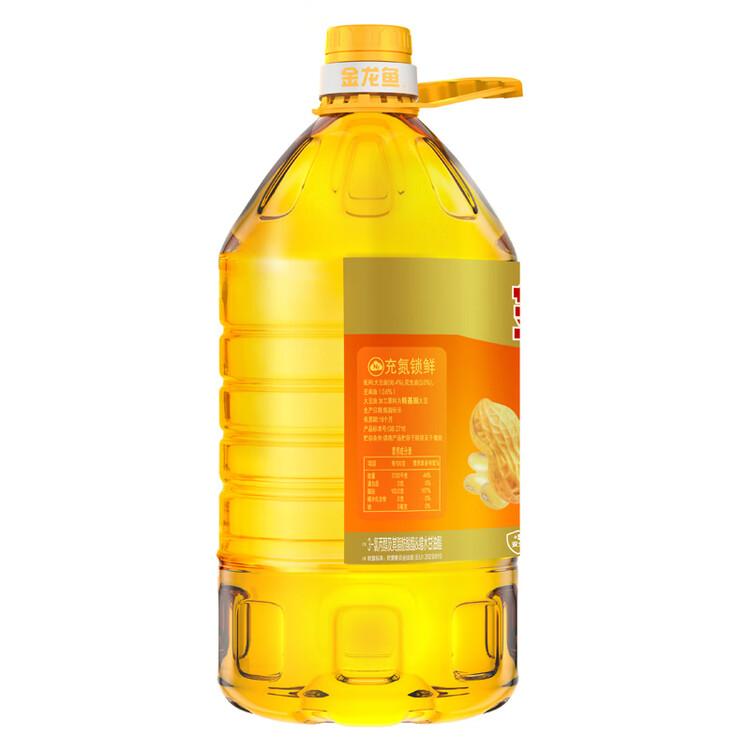 金龙鱼 食用油 花生浓香型浸出  食用植物调和油5L（新老包装随机发货） 菜管家商品