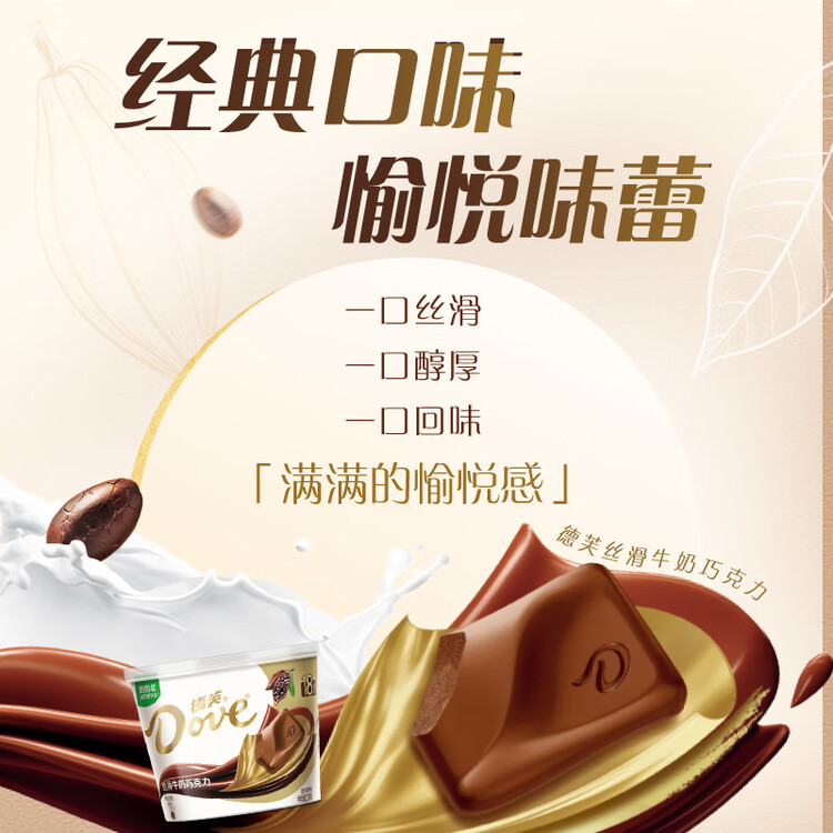 德芙 全家桶 丝滑牛奶巧克力 碗装18粒216g 休闲零食 糖果 生日礼物 菜管家商品