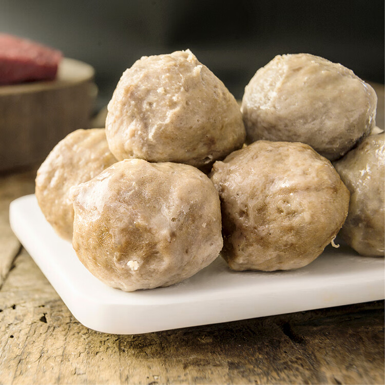 四海鱼蛋正宗港式手打牛肉丸一斤装500g火锅食材关东煮丸子生鲜麻辣烫 菜管家商品