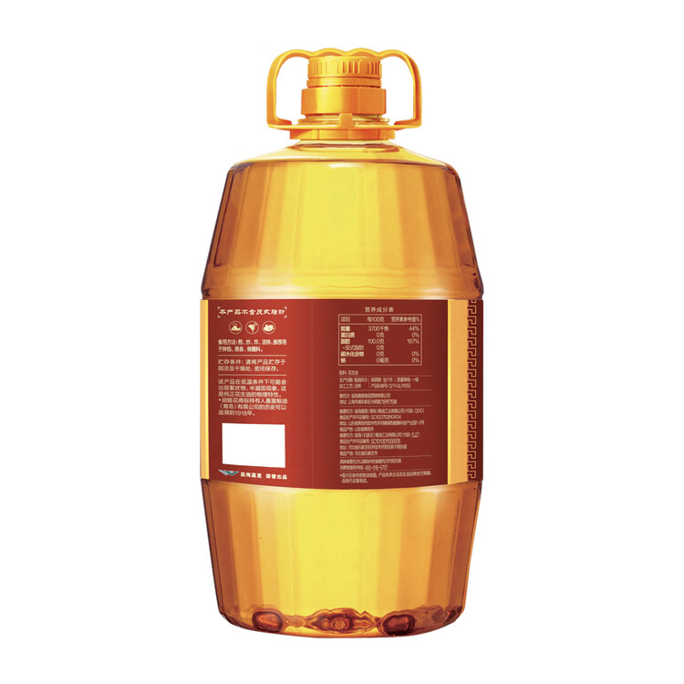 胡姬花 食用油【保真花生油】压榨 古法老油坊的香的花生油5.7L 菜管家商品