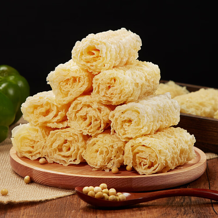 潮夫道响铃卷180g 火锅食材关东煮螺蛳粉 豆皮腐皮卷炸腐竹炸响铃玲玲卷 菜管家商品