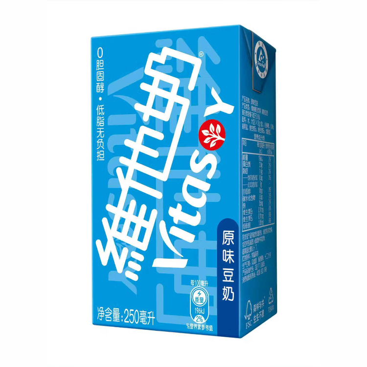 维他奶原味豆奶植物蛋白饮料250ml*24盒 营养早餐豆奶 开学季 菜管家商品