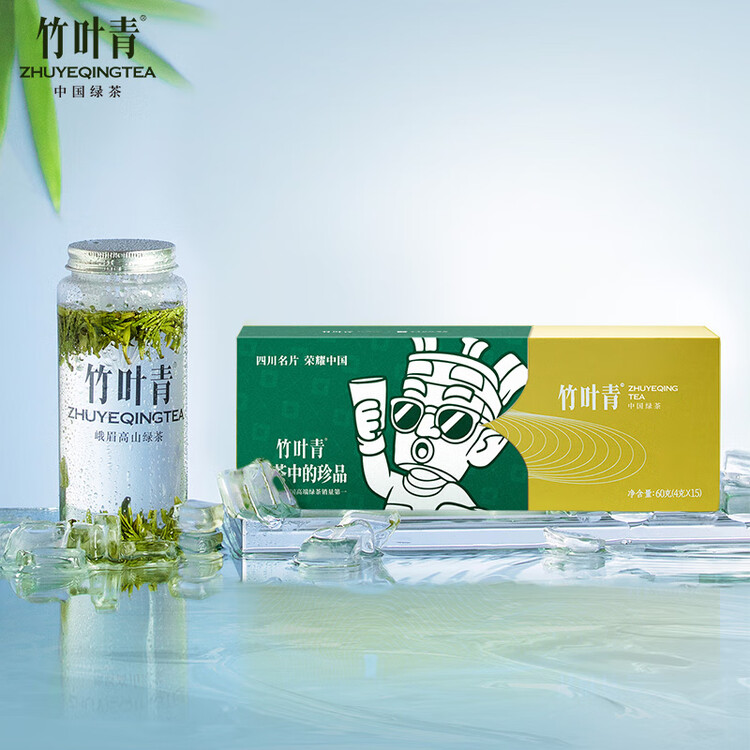 竹叶青绿茶品味 峨眉山特级60g 明前茶礼盒装茶叶 走亲访友伴手礼14002  菜管家商品