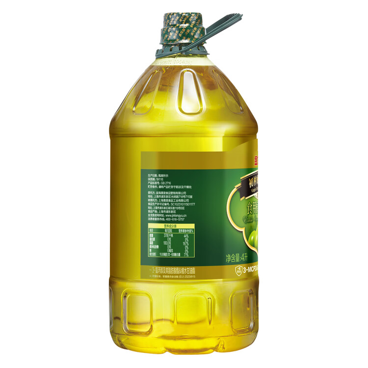 金龙鱼 食用油 初榨橄榄果香食用植物调和油4L（新老包装随机发货） 菜管家商品