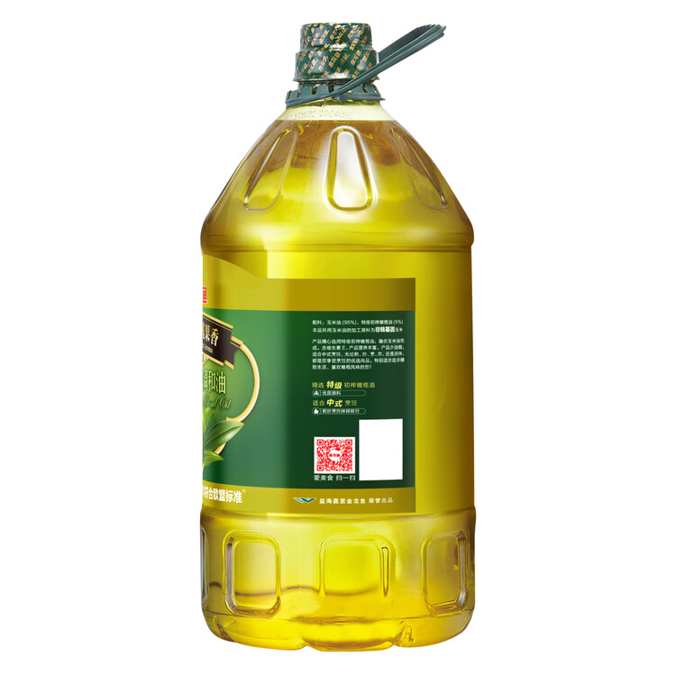 金龙鱼 食用油 初榨橄榄果香食用植物调和油4L（新老包装随机发货） 菜管家商品