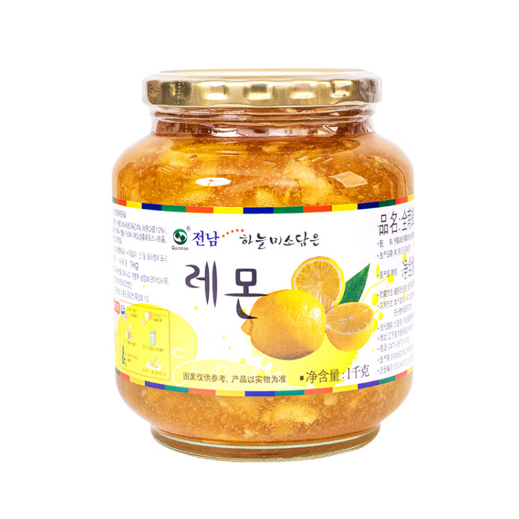 全南 韩国进口 蜂蜜柠檬茶1kg 进口蜂蜜 含果肉冷热冲泡水 维c冲饮 光明服务菜管家商品 