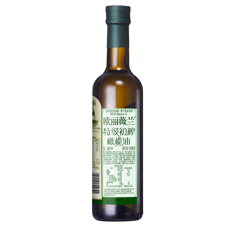 欧丽薇兰 Olivoila【保真橄榄油】食用油 特级初榨 压榨 橄榄油500ml 菜管家商品