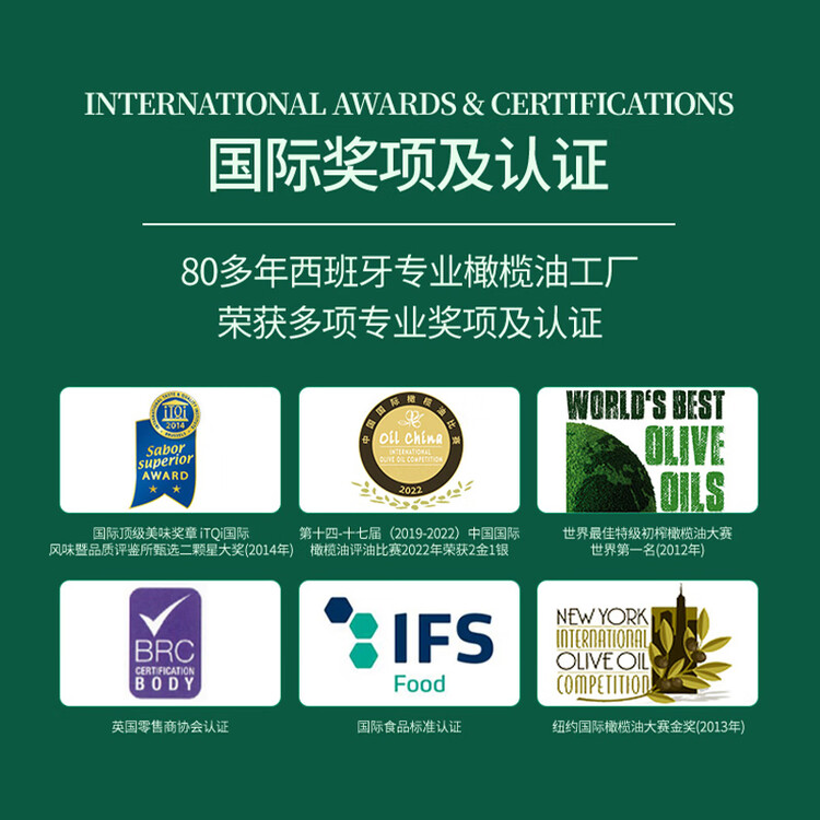 品利（MUELOLIVA）【保真橄榄油】特级初榨橄榄油1L食用油西班牙进口年货送礼礼品 菜管家商品