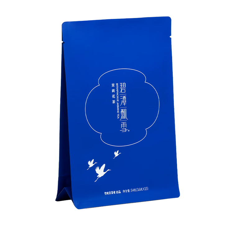 碧潭飘雪茉莉花茶 峨眉山茶特级54g袋装热销茶叶自己喝 34003 菜管家商品