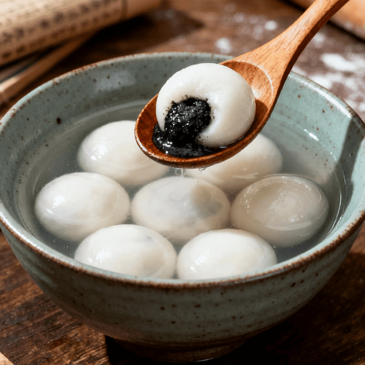 三全宁波风味黑芝麻汤圆1kg约84只 生鲜早餐家庭装元宵甜品点心下午茶 菜管家商品