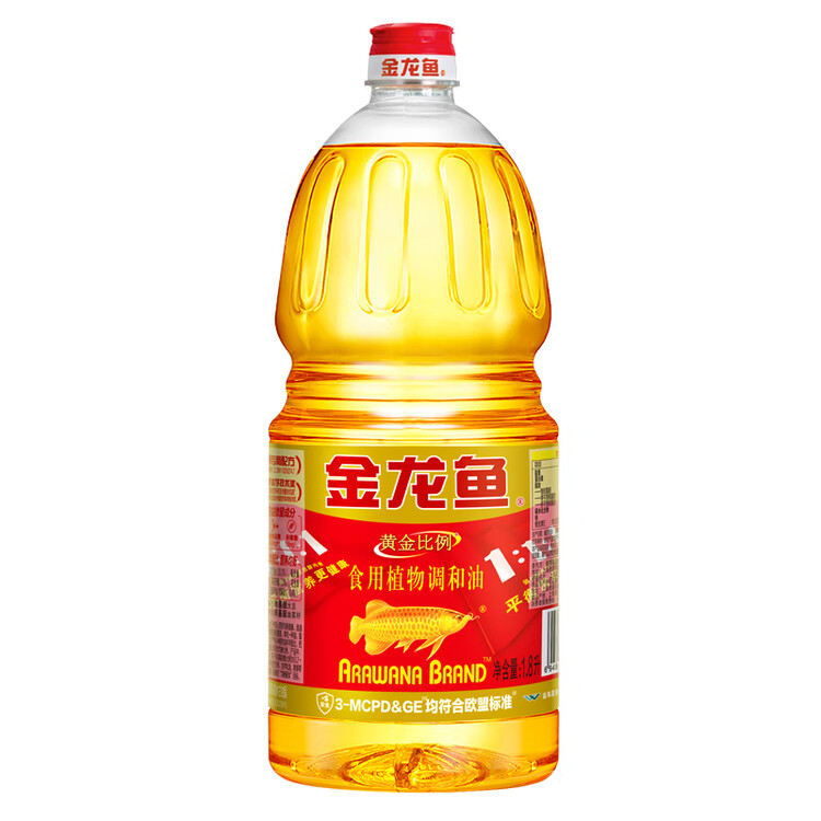 金龙鱼 食用油 黄金比例食用调和油 1.8l(新老包装随机发货) 菜管家商品