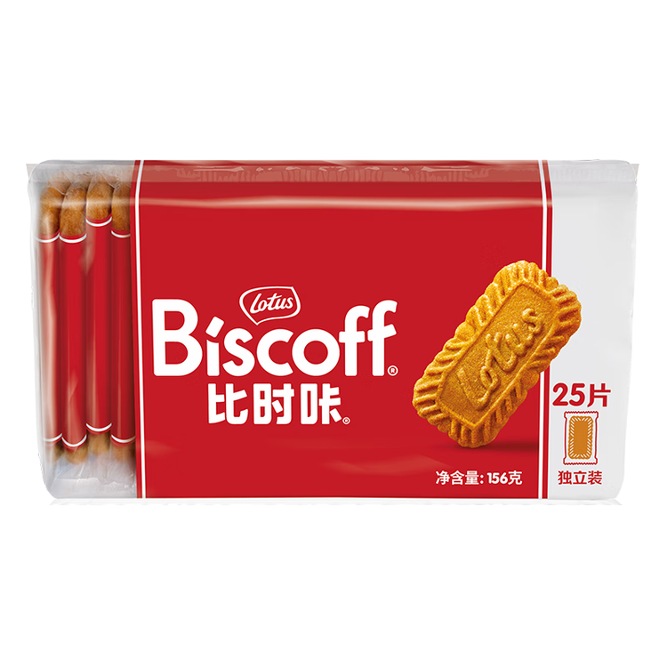 和情（LOTUS）Biscoff比时咔比利时进口焦糖曲奇饼干办公室零食充饥下午茶156G 菜管家商品