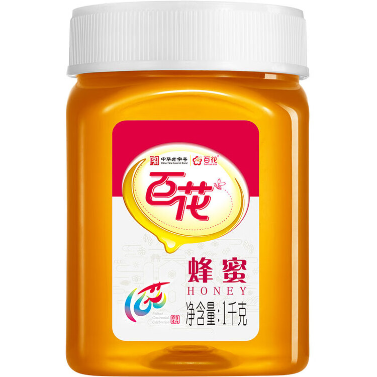 百花蜂蜜1000g 百花蜜中华老字号 早餐牛奶麦片冲饮 春节年货节礼品   菜管家商品