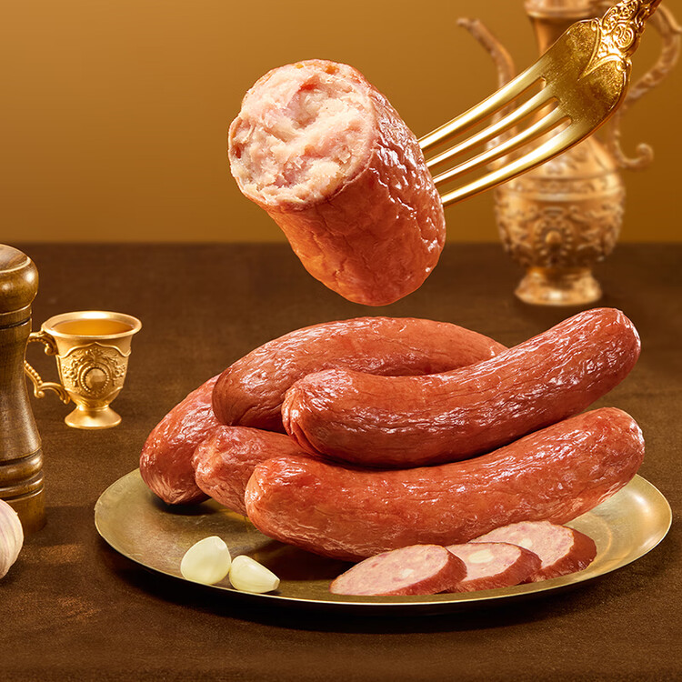 秋林里道斯中华老字号 哈尔滨红肠1.1kg/袋 量贩装 东北特产 休闲零食 菜管家商品