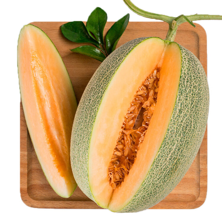 京鮮生 哈密瓜西州蜜瓜 2粒 單果1.25kg以上 凈重2.5kg生鮮水果