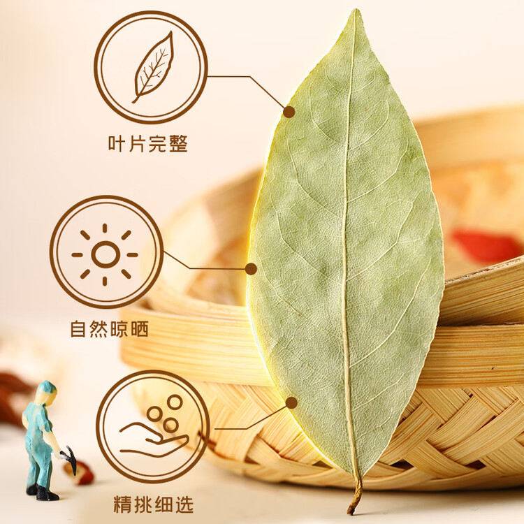 富昌 香辛料 香叶40g(20g*2)月桂叶调味 凉拌 火锅调料 佐料炖肉料 菜管家商品