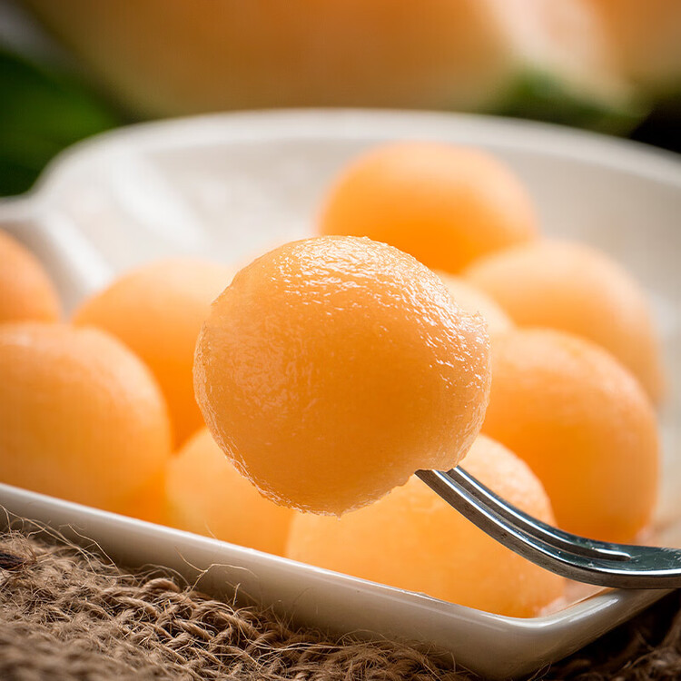 京鲜生 海南哈密瓜 西州蜜/西周蜜 1粒装 单果2.5斤起 生鲜水果 菜管家商品