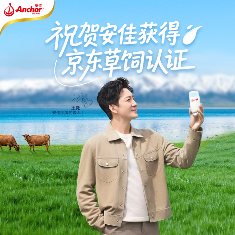 安佳（Anchor）脱脂牛奶 3.6g蛋白质牛奶 新西兰原装进口草饲1L*12盒 菜管家商品