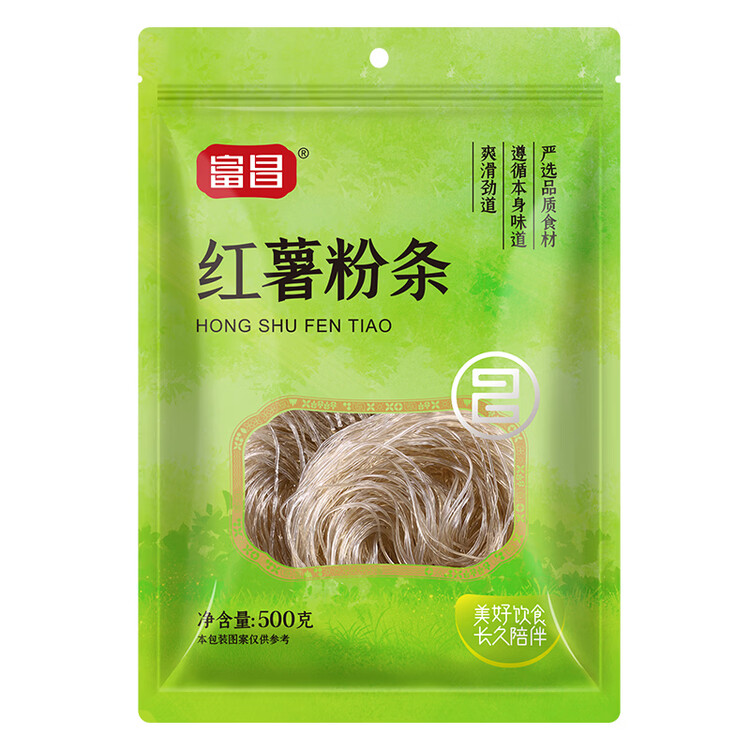 富昌红薯粉条500g 酸辣粉 方便速食火锅凉拌粉丝地瓜粉干货年货食材 菜管家商品