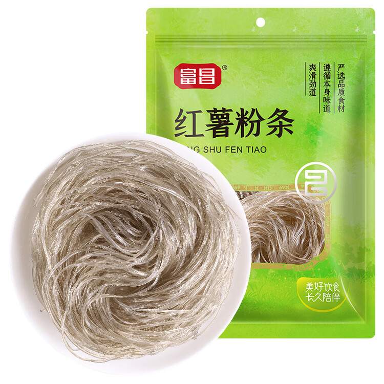 富昌红薯粉条500g 酸辣粉 方便速食火锅凉拌粉丝地瓜粉干货年货食材 菜管家商品