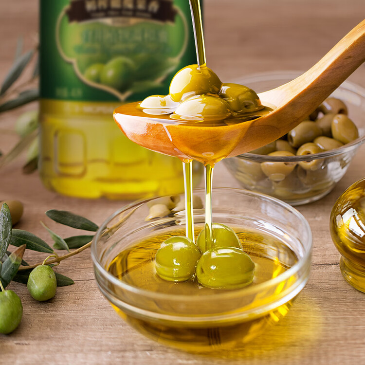 金龙鱼 食用油 初榨橄榄果香食用植物调和油5L （新老包装随机发货） 菜管家商品