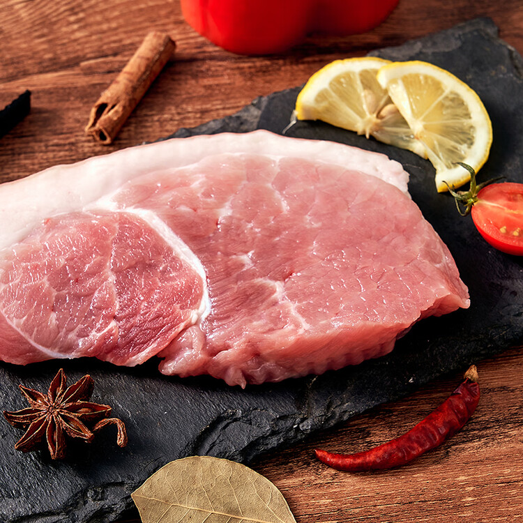 家佳康无抗亚麻籽猪带膘猪腿肉720g 前尖后腿肉自繁自养 中粮出品猪肉 菜管家商品