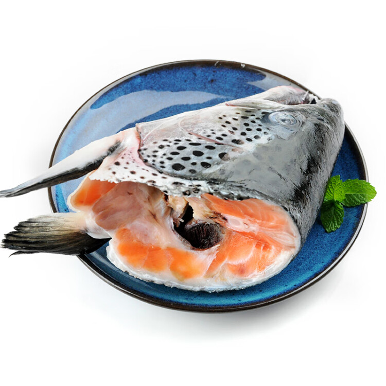 纯色本味 冷冻三文鱼头（大西洋鲑） 烧烤食材 1.2kg/袋 （3只装） 煲汤 海鲜水产 光明服务菜管家商品 