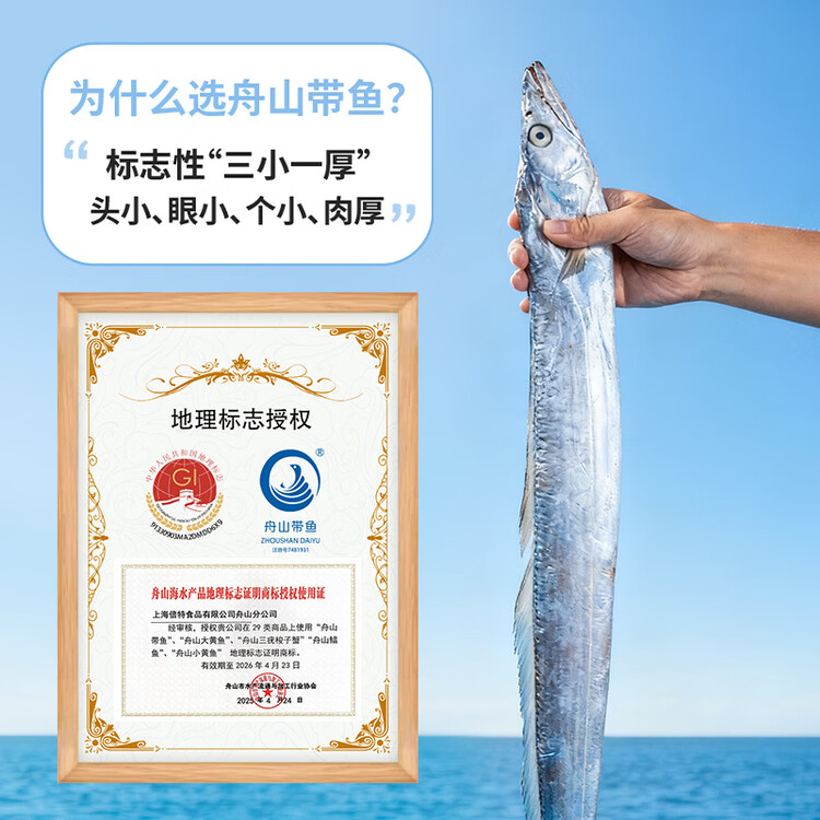 纯色本味舟山精品带鱼段实心段700g 烧烤 一鱼只取肉段 生鲜食材 下饭下酒 菜管家商品