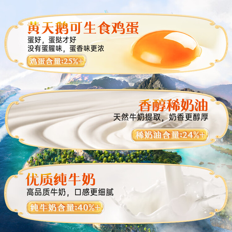大师小点黄天鹅葡式蛋挞套装原味蛋挞皮8枚+蛋挞液250g空气炸锅烘焙甜点 菜管家商品