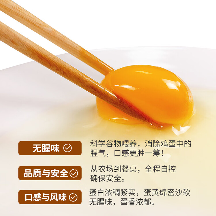 温氏供港鲜鸡蛋20枚/2斤 早餐食材 杂粮喂养 生鲜鸡蛋 健康生鲜轻食 菜管家商品