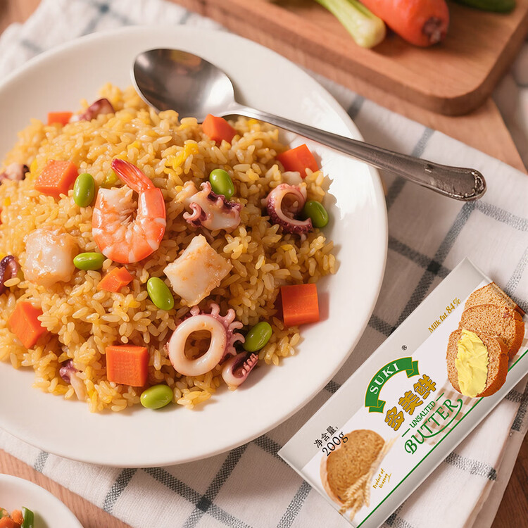 多美鲜（SUKI）乌拉圭进口 天然动物黄油 原味200g 冷藏 烘焙 煎牛排 面包 饼干 菜管家商品