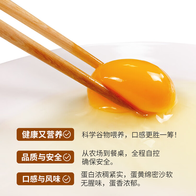 温氏供港鲜鸡蛋20枚/2斤 早餐食材 杂粮喂养 生鲜鸡蛋 健康生鲜轻食 菜管家商品
