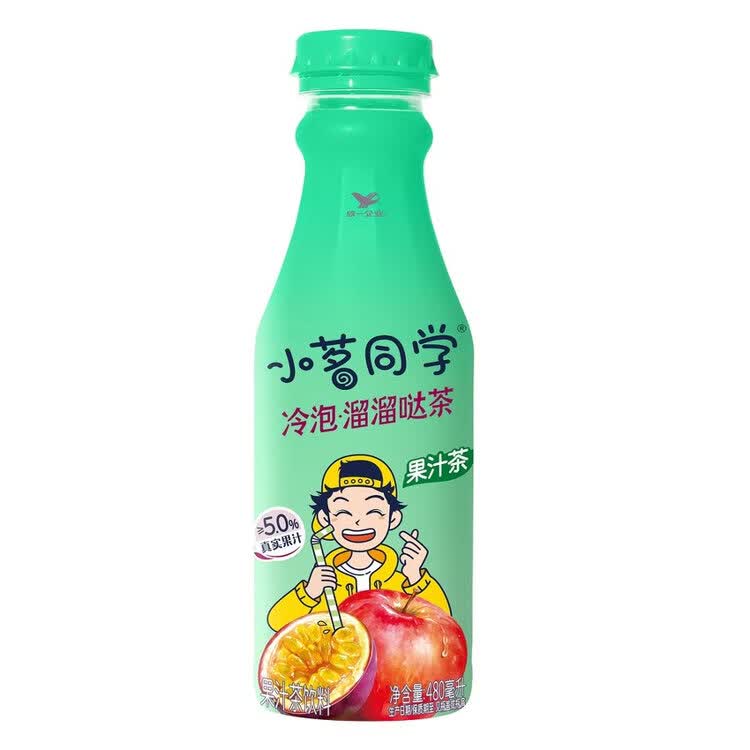 统一小茗同学果汁茶爱混茶溜溜哒茶480ml*15瓶（新老包装随机发货） 菜管家商品
