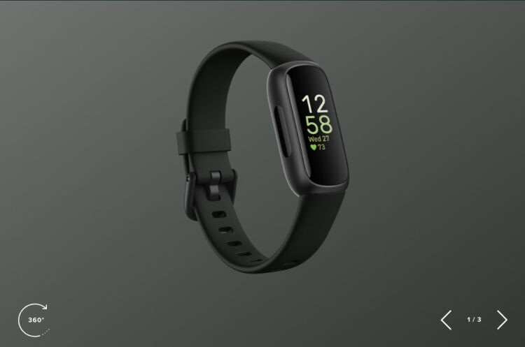 定制鼎度2022 Fitbit inspire 3 运动手环全新原封黑色-美国直邮包税