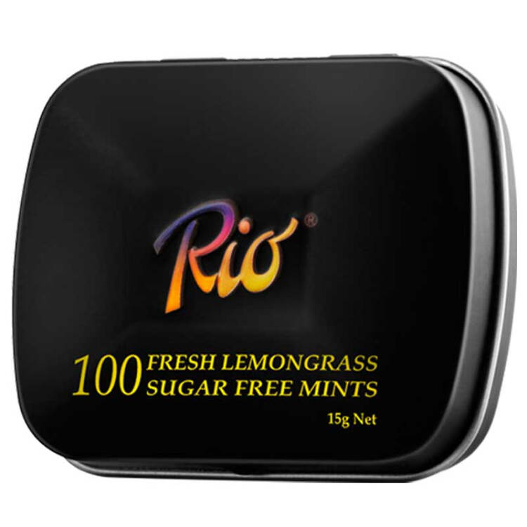 Rio 无糖薄荷糖15g  (柠檬香草味) 清新口气口香糖强劲清凉零食 光明服务菜管家商品 