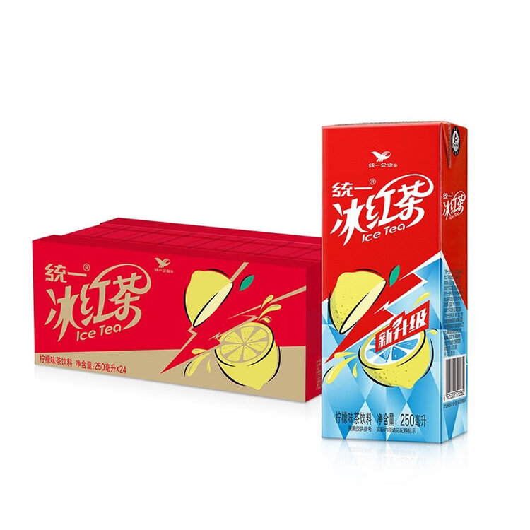 统一冰红茶250ml*24/箱整箱装新旧包装交替发货 菜管家商品